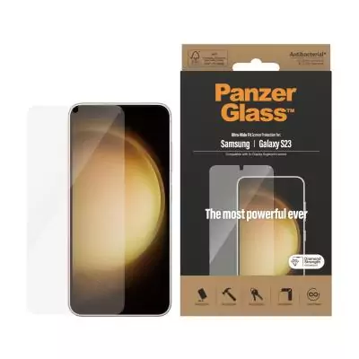 PanzerGlass ® Screen Protector Samsung Galaxy S23 | Ultra-Wide Fit Protection d'écran transparent 1 pièce(s)