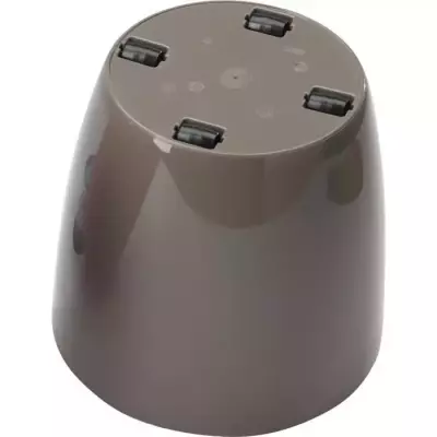 Cache-pot brillant - GARDEN ID - Shiny Taupe avec roulettes - 30 x 27 Cache-pot brillant - GARDEN ID - Shiny Taupe avec roulettes - 30 x 27