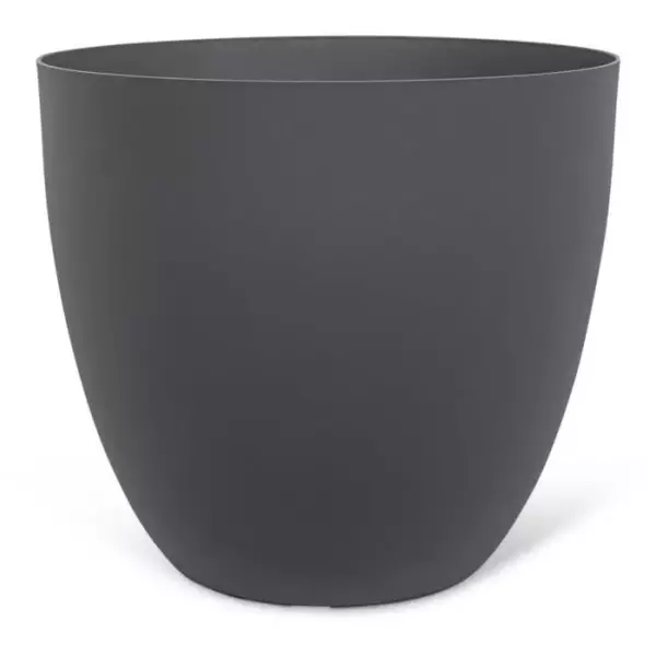 Pot de fleurs - GARDEN ID - Phoenix Anthracite - 60 x 56 cm - 100% Recyclé et Recyclable - Résistant au Gel et UV - Pour Exté
