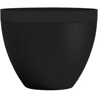 Pot de fleurs - GARDEN ID - Green Care Impact Noir-Anth - 30 x 26 cm - Pot de fleurs - GARDEN ID - Green Care Impact Noir-Anth - 30 x 26 cm -