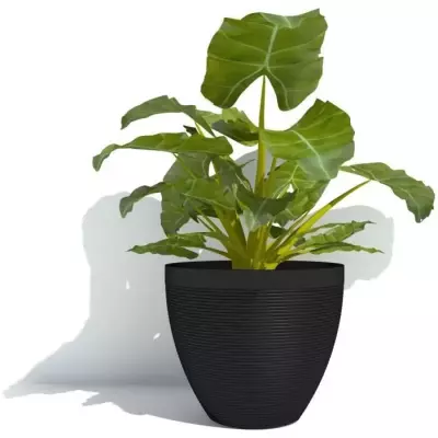 Pot de fleurs - GARDEN ID - Green Care Impact Noir-Anth - 30 x 26 cm - Pot de fleurs - GARDEN ID - Green Care Impact Noir-Anth - 30 x 26 cm -
