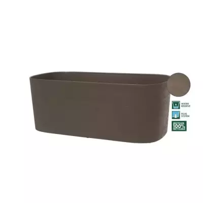 Jardiniere XL a réserve d'eau - GARDEN ID Respect - Taupe 80 x 38 cm Jardiniere XL a réserve d'eau - GARDEN ID Respect - Taupe 80 x 38 cm