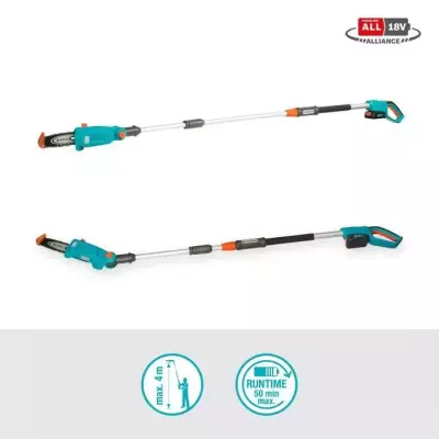 Elagueuse sur perche a batterie GARDENA - TCS 20/18V P4A - 18V - 42 cm Elagueuse sur perche a batterie GARDENA - TCS 20/18V P4A - 18V - 42 cm