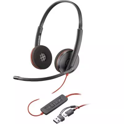 Casque avec Microphone Poly 8X2J9A6 - Léger et Ergonomique