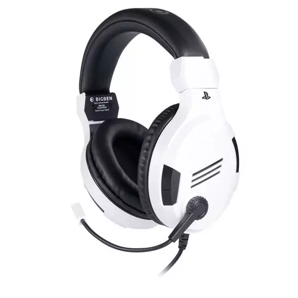 Casques avec Micro Gaming Big Ben Interactive PS4OFHEADSETV3WHITE Blanc Noir/Blanc