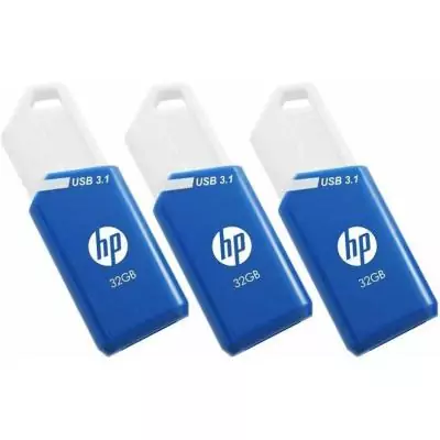 HP x755w Triple Pack lecteur USB flash 32 Go USB Type-A 3.2 Gen 1 (3.1 Gen 1) Bleu, Blanc