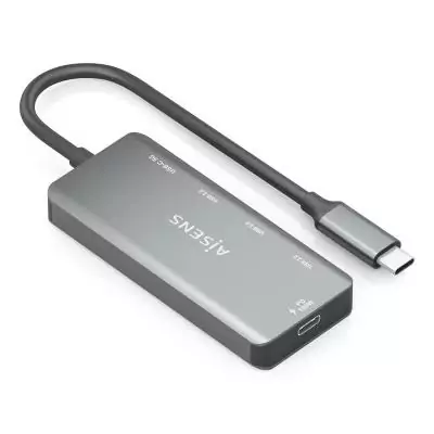 AISENS A109-0945 station d'accueil Avec fil USB 3.2 Gen 1 (3.1 Gen 1) Type-C Gris AISENS A109-0945 station d'accueil Avec fil USB 3.2 Gen 1 (3.1 Gen 1) Type-C Gris