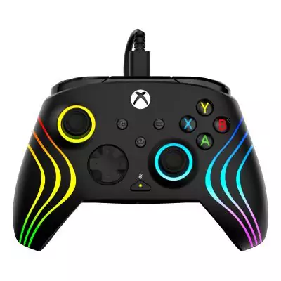 Turtle Beach Afterglow Wave Controller Noir Manette de jeu RGB filaire - Licence pour Xbox Series XS, Xbox One et Windows -