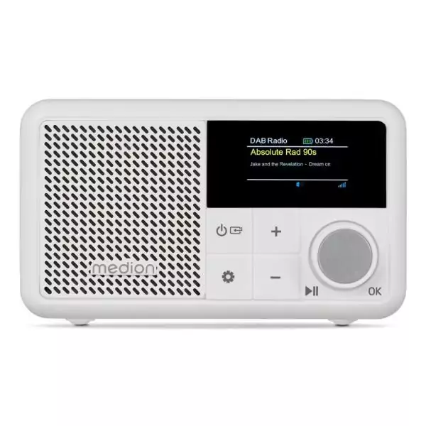 Mini Radio - MEDION - DAB/FM - Mono 2W RMS - Blanc