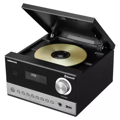 MEDION LIFE E64088 Système micro audio domestique 10 W Noir, Métallique