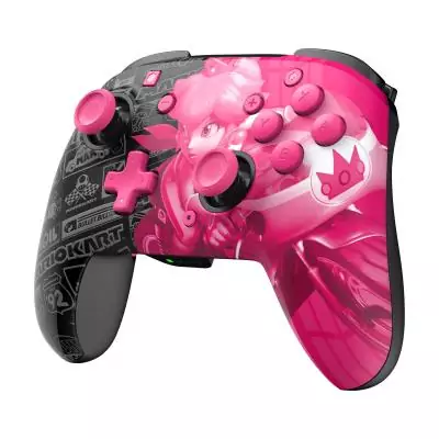 PDP Rematch Glow Noir, Rose Manette de jeu Analogique Numérique Nintendo Switch, Nintendo Switch OLED