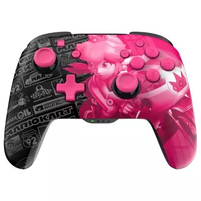 PDP Rematch Glow Noir, Rose Manette de jeu Analogique Numérique Nintendo Switch, Nintendo Switch OLED