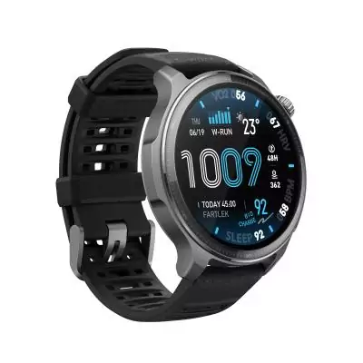 Amazfit Balance 2 XT 3,81 cm (1.5") AMOLED Numérique 480 x 480 pixels Écran tactile Noir Wifi GPS (satellite)