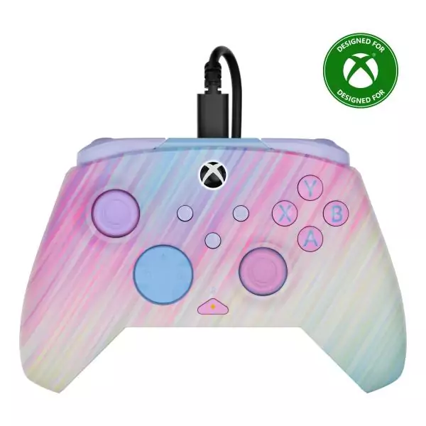 Manette filaire Turtle Beach Rematch Advanced Cotton Candy Xbox Series XS, Xbox One et PC