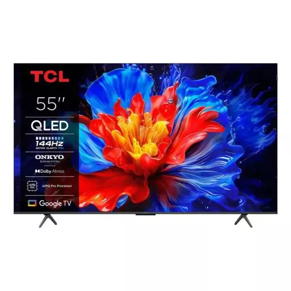 TCL 55P8K - TV QLED 55 (140 cm) - 4K UHD 3840x2160 - 144 Hz - Dolby Vision - Google TV - 4xHDMI 2.1 - WiFi