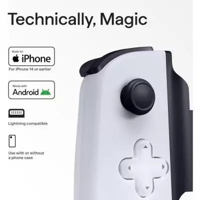 Manette de jeu Backbone One PlayStation Edition - Blanc - Compatible iPhone - Filaire Lightning - Confort de jeu optimal Manette de jeu Backbone One PlayStation Edition - Blanc - Compatible iPhone - Filaire Lightning - Confort de jeu optimal