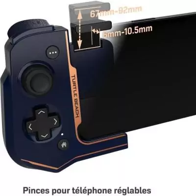 Manette de jeu sans fil - TURTLE BEACH - Atom - Bleu Cobalt - Pour mobile iOS Manette de jeu sans fil - TURTLE BEACH - Atom - Bleu Cobalt - Pour mobile iOS