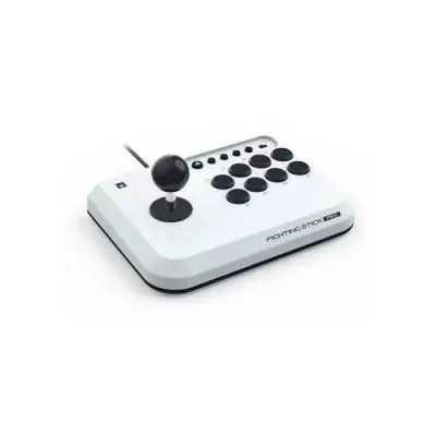 Manette de jeu - PC, PS4 et PS5 - Fighting Stick Mini - PlayStation - Filaire - Blanc - Hori