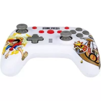 Manette de jeu One Piece pour Nintendo Switch, Switch 2 et PC - Luffy - Blanc Tremblez de plaisir avec la manette filaire Konix 