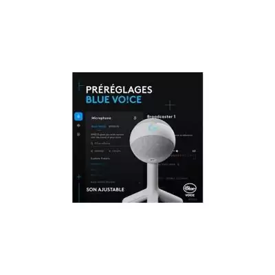 Microphone - Filaire - Logitech G - Yeti Orb - Compatible PC et MAC - Blanc