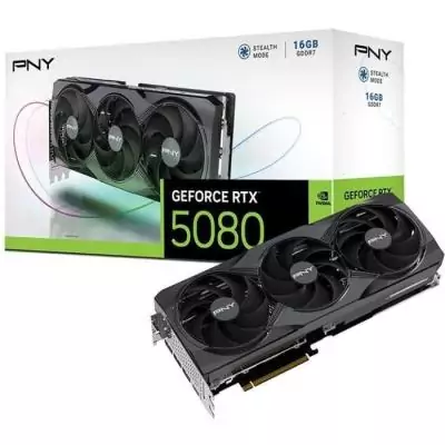 Carte graphique PNY GEFORCE RTX™ 5080 - 16 Go - Triple Fan pour des performances ultimes