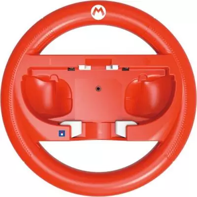 Volant de course - Nintendo Switch 2 - Hori - Mario Kart World Joy-Con - Motif Mario - Rouge