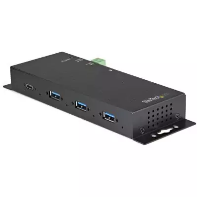 StarTech.com Hub USB C 4 ports 10Gbps - Hub USB Type-C industriel en métal avec 3xUSB-A & 1xUSB-C - Protection ESD & Surtension