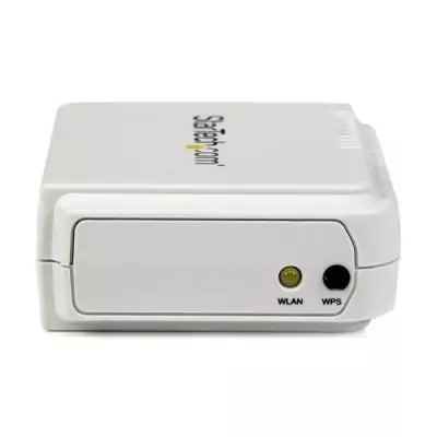 StarTech.com Serveur d'impression USB 2.0 sans fil N avec port Ethernet 10 100 Mb s - 802.11 b g n