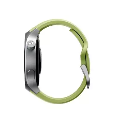 Motorola Moto Watch 3,63 cm (1.43") OLED 47 mm Numérique Écran tactile Argent GPS (satellite)