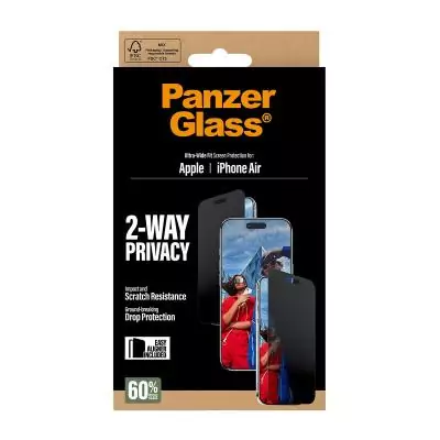 PanzerGlass ® 2-Way Privacy Screen Protector iPhone Air | Ultra-Wide Fit w. EasyAligner Protection d'écran transparent Apple 1 PanzerGlass ® 2-Way Privacy Screen Protector iPhone Air | Ultra-Wide Fit w. EasyAligner Protection d'écran transparent Apple 1