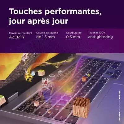 PC portable Gamer LENOVO LOQ 15IRX10 | Écran 15'' FHD 144Hz - Core i7-13700HX - RTX 5060 100W - 16 Go RAM - SSD 512 Go