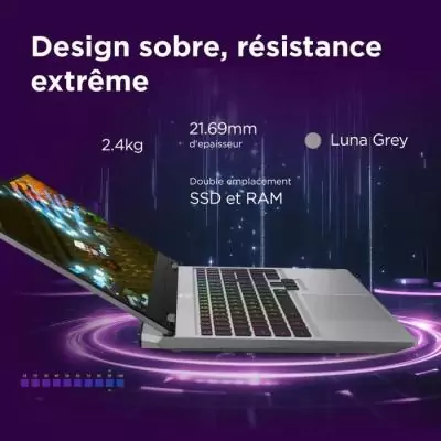 PC portable Gamer LENOVO LOQ 15IRX10 | Écran 15'' FHD 144Hz - Core i7-13700HX - RTX 5060 100W - 16 Go RAM - SSD 512 Go
