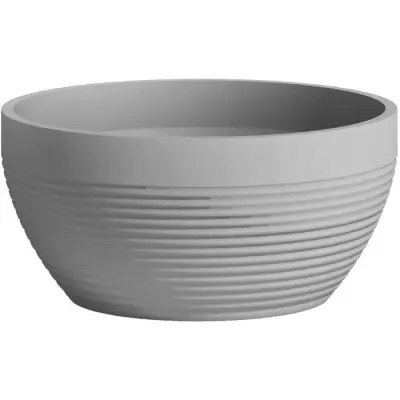 Pot de fleur Coupe - GARDEN ID Bleu-Gris 25x12 cm - 100% recyclé - Garanti 10 ans Pot de fleur Coupe - GARDEN ID Bleu-Gris 25x12 cm - 100% recyclé - Garanti 10 ans