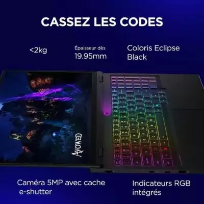 PC Portable Gamer LENOVO Legion 5 15IRX10 | OLED 15,1 WQXGA - Core i7-13650HX - RTX 5060 115W - 32 Go RAM - 512 Go PC Portable Gamer LENOVO Legion 5 15IRX10 | OLED 15,1 WQXGA - Core i7-13650HX - RTX 5060 115W - 32 Go RAM - 512 Go
