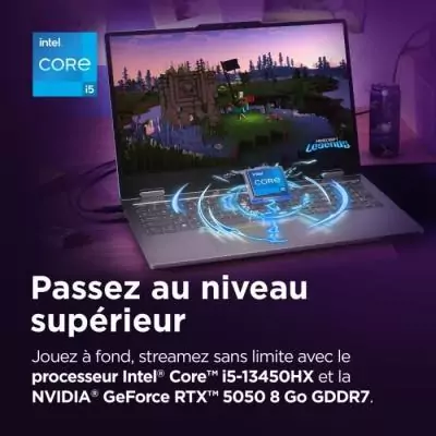 PC Portable Gamer LENOVO LOQ Essential 15IRX11 | 15,6'' FHD 144hz - i5-13450HX - RTX5050 - 16Go RAM - SSD 512Go PC Portable Gamer LENOVO LOQ Essential 15IRX11 | 15,6'' FHD 144hz - i5-13450HX - RTX5050 - 16Go RAM - SSD 512Go
