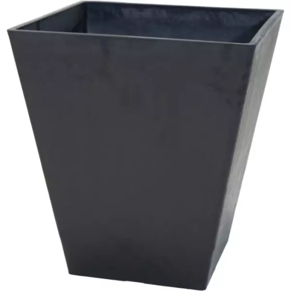 Pot - MEGA COLLECTIONS - Ecostone Square - 48 x 57 cm - Noir
