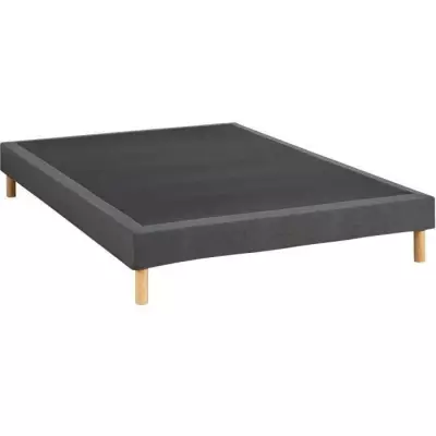 Sommier tapissier 160x200 cm Gris anthracite - DEKO DREAM Eazyx