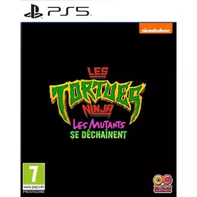 Les Tortues Ninja Les Mutants se Déchaînent - Jeu PS5 avec des dimensions compactes