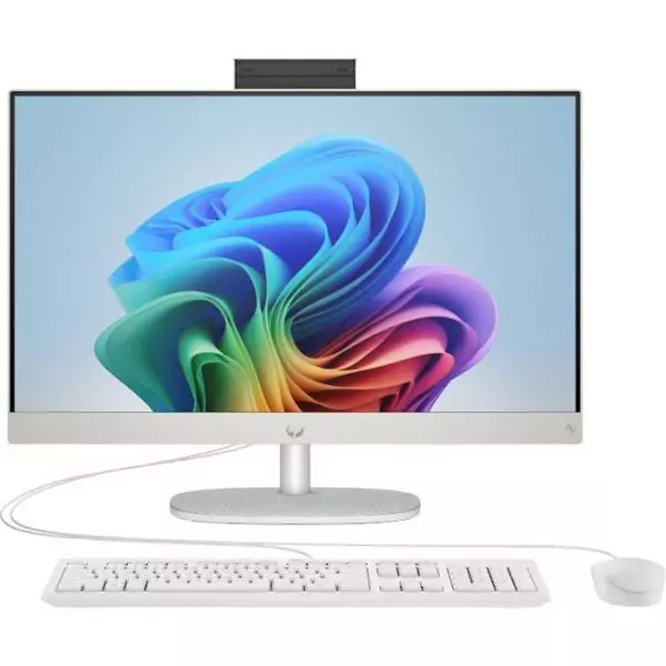 PC Tout-en-un HP 24-cr0091nf - Windows 11 - 23,8 FHD IPS - Athlon Silver 7120U - RAM 8Go - 512Go SSD - Clavier et souris filaire