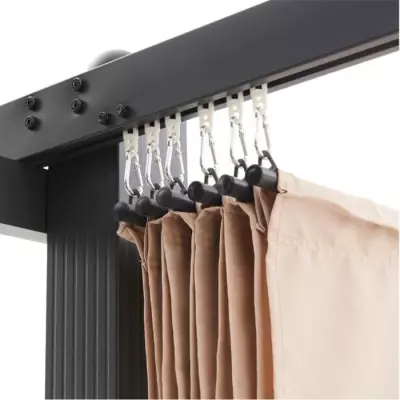 Pergola en aluminium CORDOBA - Beige - 3 x 3 m Pergola en aluminium CORDOBA - Beige - 3 x 3 m