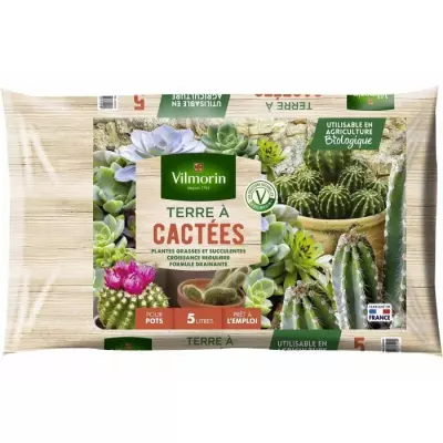 Terre à cactées VILMORIN - 5 L pour des plantes épanouies