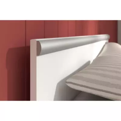 Chambre adulte complète Blanc 160x200 - Lit + Armoire 3 portes + 2 Chevets