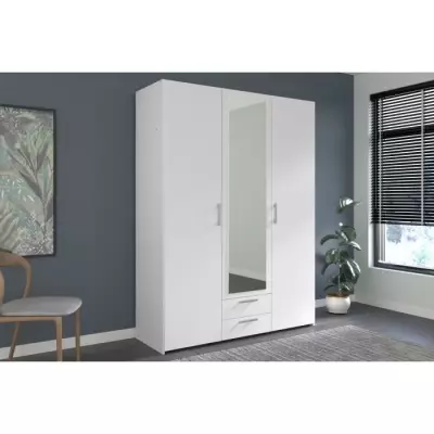 Armoire VARIA - Blanc éclatant - Spacieux et Made in France
