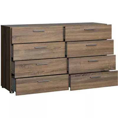 Commode NASH 8 tiroirs - Moderne et Spacieuse - L 140 cm