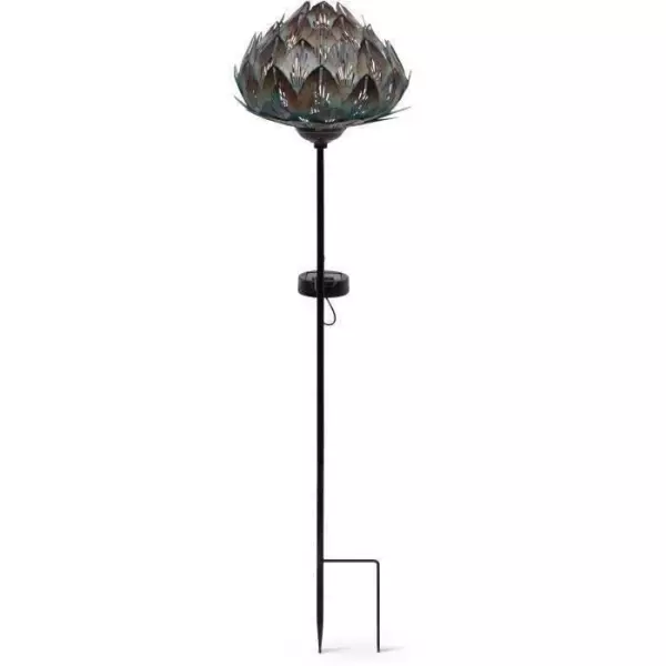 Borne Solaire - GARDEN ID Chou - 14 x 45 cm - Autonomie 6-8h - Bouton on/off - Pile AAA rechargeable.