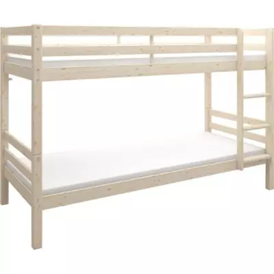 Lits superposés séparables enfant en pin massif naturel - 2x90x190 cm