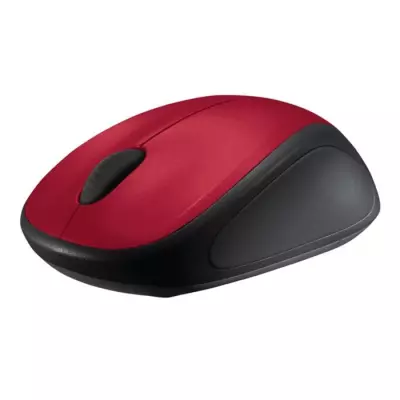 Souris sans fil Logitech M235 rouge - Compacte et ergonomique