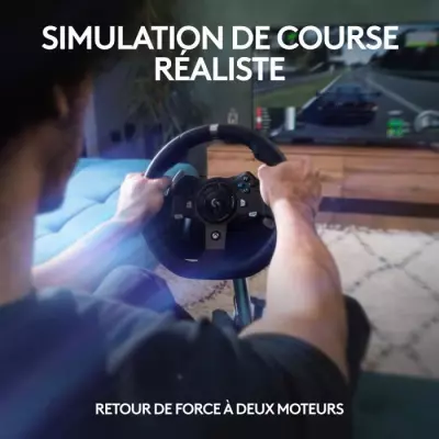 Volant de course et pédales G920 - Logitech G - Xbox/PC - Compact et performant