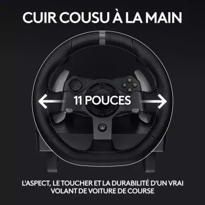 Volant de course et pédales G920 - Logitech G - Xbox/PC - Compact et performant