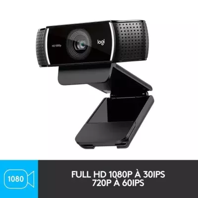 Webcam Logitech C922 Pro Stream Full HD 1080p - Noir